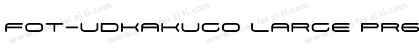 FOT-UDKakugo Large Pr6N字体转换